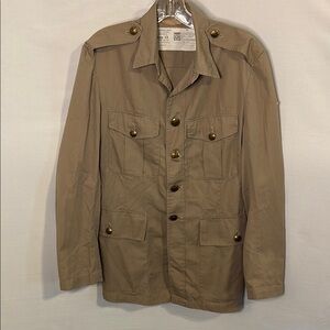 H. Lotery & Co. Uniform Chore No. 6 Dress Khaki Jacket Size 13 British Vintage